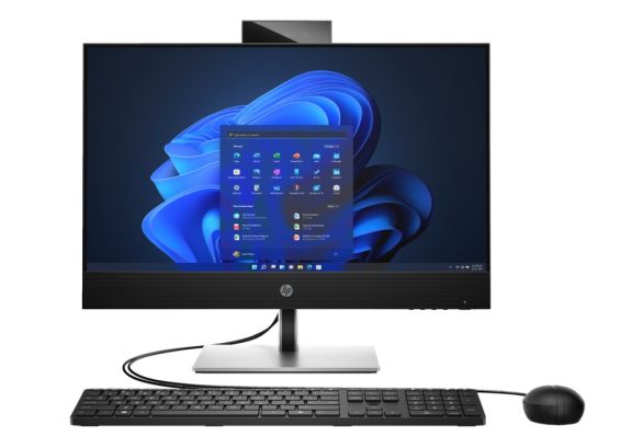 Настолен компютър - всичко в едно HP ProOne 440 G9 R All-in-One, Core i5-13500T(up to 4.6GHz/24MB/14C), 23.8" FHD IPS non-Touch, 16GB 3200Mhz 1DIMM, 512GB PCIe SSD, DVDRW, MCR, HP 125 Wired Mouse, HP USB 320K Keyboard, Wi-Fi 6E + BT 5.3, Win 11 Pro, 2Y NB