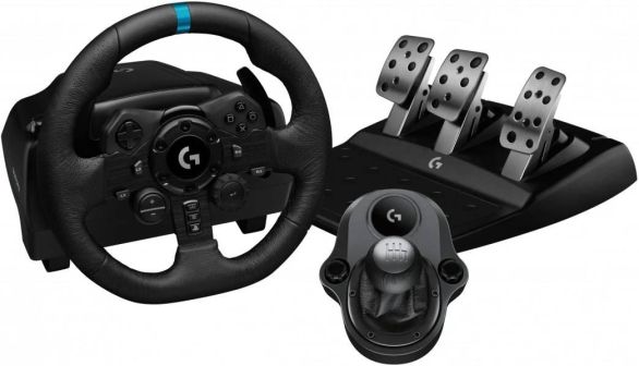 Волан LOGITECH G923 + G29 скоростен лост за PS5/PS5/PC
