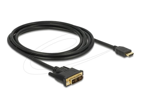 Delock HDMI to DVI 18+1 cable bidirectional 2 m