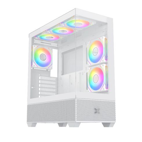 Xigmatek Case EATX - Alphard Arctic - 6 ARGB fans