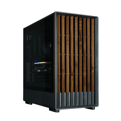 Zalman Case mATX - P10 NAMU BLACK - Wood, USB-C