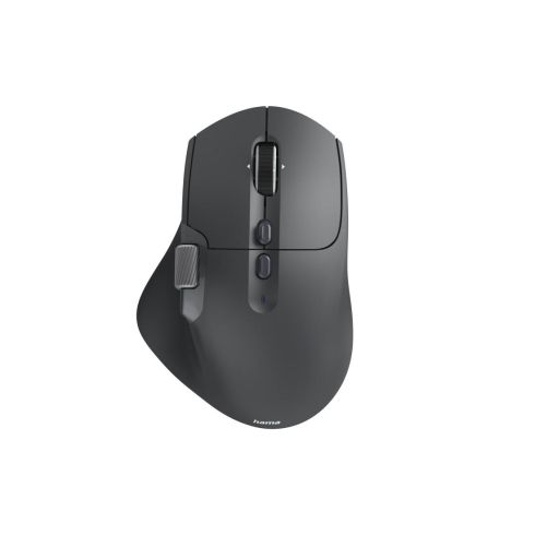HAMA Мишка „WM-900“ мултифункционална, ергономична, Bluetooth, батерия, RGB, черна