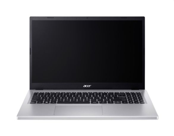 Лаптоп Acer Aspire Go 15, AG15-71P-52P2, Intel Core i5-13420H (8C/12T, up to 4.60GHz, 12 MB), 15.6" FHD IPS SlimBezel LCD, 16GB DDR5 4600MHz, 512GB PCIe NVMe SSD, Intel UMA, FHD Cam,WiFi 6, BT 5.2,  No OS, Pure Silver 