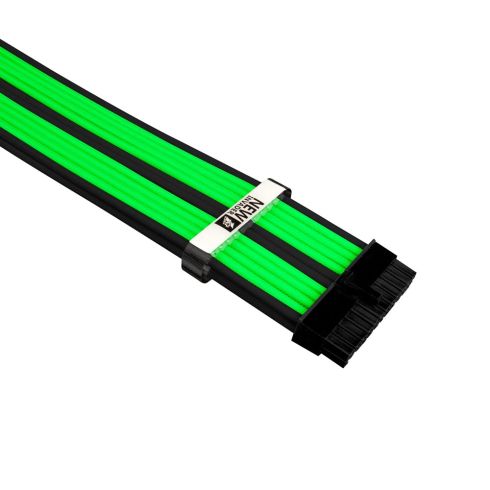 1stPlayer Custom Modding Cable Kit Black/Green - ATX24P, EPS, PCI-e - BGE-001