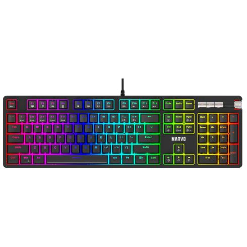 Marvo Gaming Keyboard Mechanical KG948 - 108 keys, RGB, Macros, Blue switches