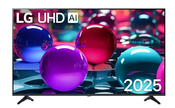 Телевизор LG 50UA73003LA, 50" 4K UltraHD TV 4K (3840x2160), DVB-T2/C/S2, webOS 25 Smart, ThinQ AI, a7 AI Processor, WiFi, HDR10 pro, HLG, ALLM/HGiG, 4K Upscaling, AI Sound pro, Multiple View, HDMI eARC, LAN, USB, Bluetooth, Google Cast, 2 Pole Stand, Blac