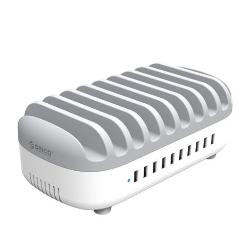Orico Charger Station 220V - 10 x USB 120W white - DUK-10P-EU-WH