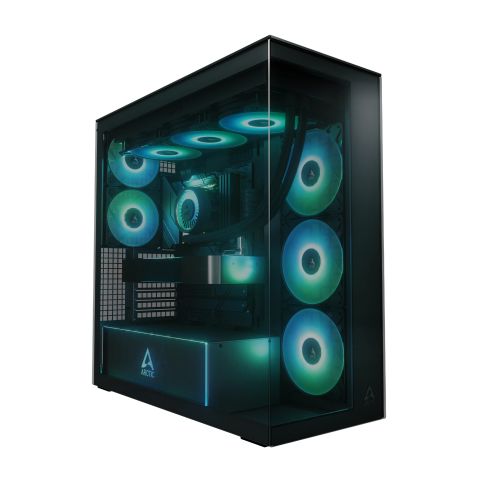 Arctic Case E-ATX - Xtender (Black) - 5 A-RGB Fans included