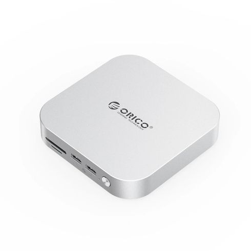 Orico докинг станция SSD Docking station M.2 NVMe - USB-C(10Gbps) x 1, USB3.2 x 2, USB2.0 x 2, M.2 x 1, Audio, SD/TF 4.0 - MiniLink M49P-EU-SV