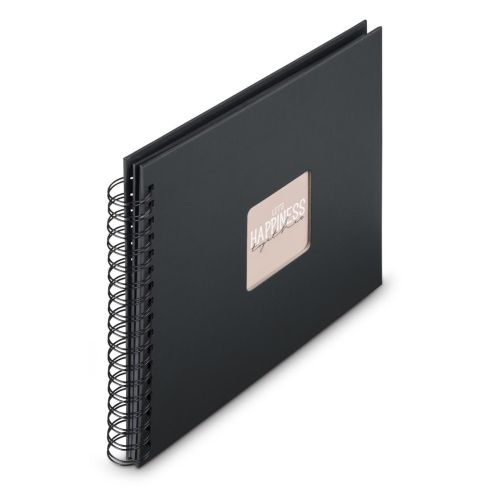 Hama "Fine Art" Spiral Album, 28x24 cm, 50 Black Pages, New Black