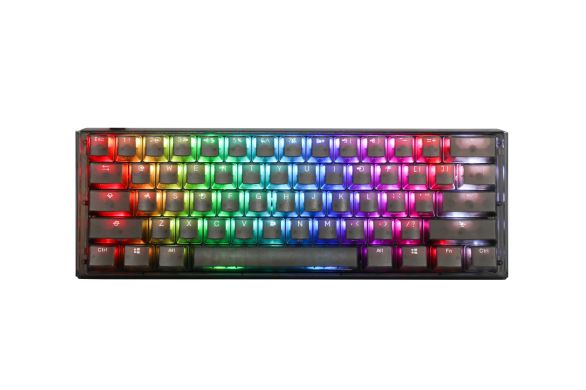 Ducky професионална геймърска механична клавиатура Professional Gaming Mechanical Keyboard One 3 Mini Aura Black - Cherry MX RGB Brown [Tactile]