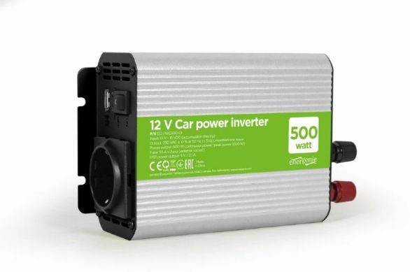 Gembird Car power inverter - EG-PWC500-01 - 500W, USB-A