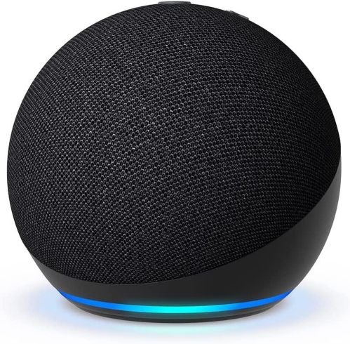 Difuzor inteligent portabil Amazon Echo Dot 5, asistent vocal, Alexa, negru