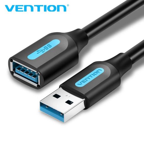 Vention USB 3.0  Extension AM / AF - 3.0M Black - CBHBG