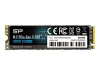 Silicon Power Ace - A60 256GB SSD PCIe Gen 3x4 PCIe Gen3 x 4 & NVMe 1.3, SLC Cache + HMB - Max 2200/1600 MB/s, EAN: 4713436129639