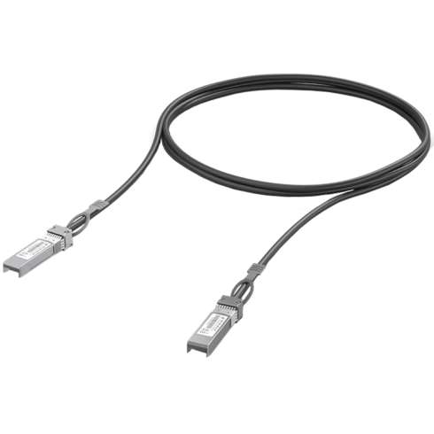 Cablu Ubiquiti UACC-DAC-SFP10-1M Cablu de atașare directă SFP+ disponibil în mai multe lungimi.