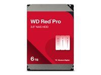 WD Red Pro 6TB SATA 6Gb/s 256MB Cache Intern 8,9cm 3,5inchi 24x7 7200rpm optimizat pentru sisteme SOHO NAS 1-24 Bay HDD Bulk NV