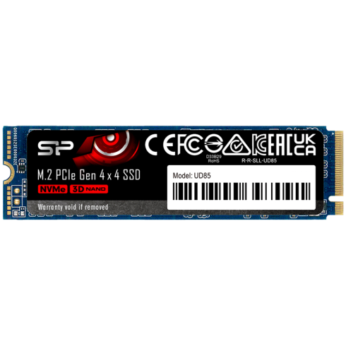 Silicon Power UD85 500GB SSD PCIe Gen 4x4 PCIe Gen 4x4 & NVMe1.4, 3DNAND, HBM, 5 ani garanție -Max 3600/2800 MB/s, EAN: 4713436150428