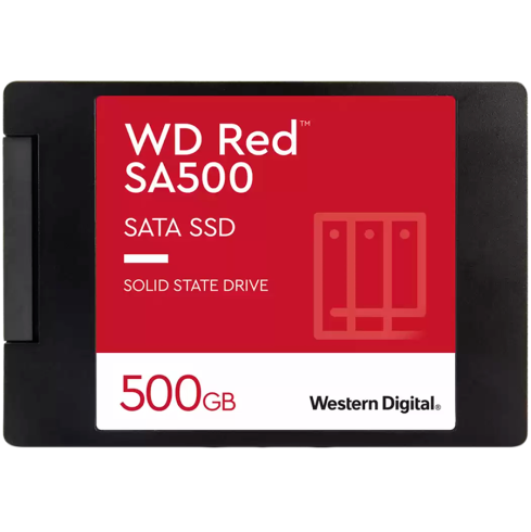 WD Red SSD SA500 NAS 500 GB 2,5 inchi SATA III 6 Gb/s intern ambalat unic