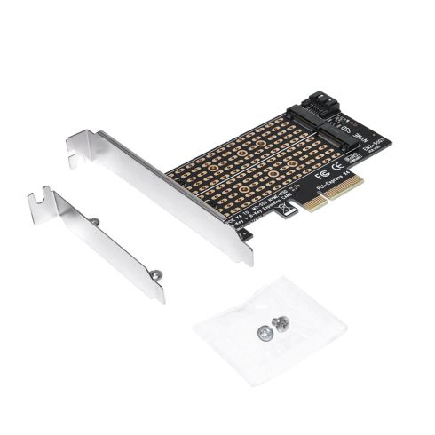 Makki Adaptor M2 SSD NVMe+SATA (M-key+B-key) la adaptor PCI Express 3.0 4x - MAKKI-M2-PCIE-2X