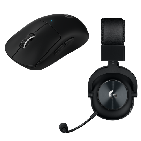 Pachet Logitech G Pro X Superlight Gaming Mouse și căști Logitech G Pro