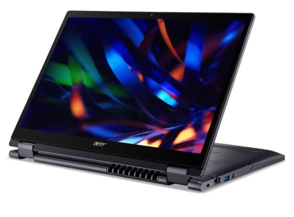 Laptop Acer Travelmate TMP414RN-53-TCO-76ZB, Core i7-1355U, (3,7GHz până la 5,0Ghz, 12MB), 14" (WUXGA 1920 x 1200) IPS tactil/pentru suport, 1*16GB DDR4, PCIe NSDe4GB 1024GB , Intel UMA, cameră FHD cu obturator + microfon, TPM 2.0, LTE EM060K-GL (4G/ LTE)