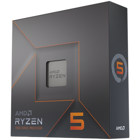 AMD CPU Desktop Ryzen 5 6C/12T 7600X (4.7/5.0GHz Boost,38MB,105W,AM5) box, with Radeon Graphics