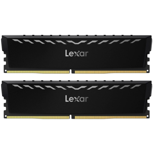 Lexar 2x8GB THOR DDR4 3600 UDIMM XMP Memory with Black heatsink. Dual pack