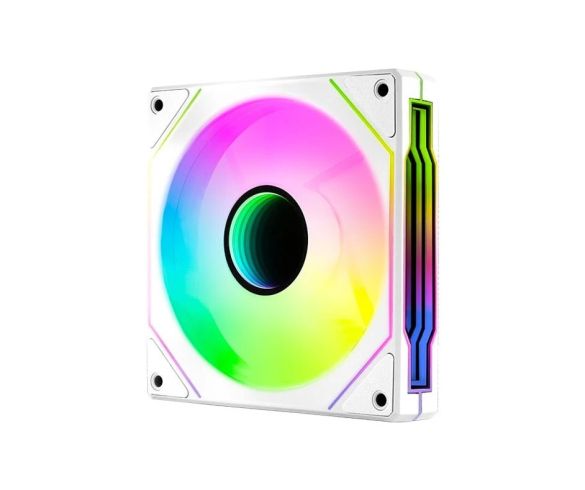 AeroCool Fan 120mm Phantom M-3R - Infinity Mirror ARGB, REVERSE - White