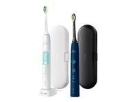 PHILIPS 2pcs Electric toothbrush Sonicare 2pcs travel cases blue white