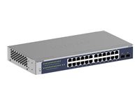 NETGEAR GS724T 24 Port Gigabit Smart Switch 2x combo copper/ SFP Ports Insight Remote/Cloud management