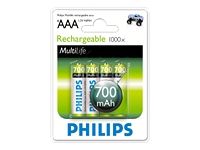 PHILIPS Rechargeable battery AAA 700mA 4pcs