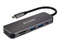 D-LINK 5in1 USB-C Hub with Card Reader