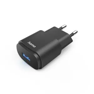 Încărcător de rețea Hama, USB-A, 6 W, Negru