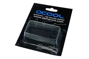 Alphacool HF double nipple G1/4 outer thread to G1/4'' outer thread with O-ring, Matt black