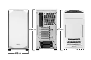 liniște! PURE BASE 500 Window White, ATX/M-ATX/Mini-ITX, 2x Pure Wings 2 140mm, 2x USB 3.2 Gen. 1, microfon + audio, capac superior interschimbabil, garanție 3 ani