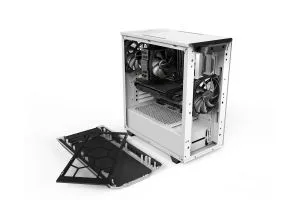 liniște! PURE BASE 500 Window White, ATX/M-ATX/Mini-ITX, 2x Pure Wings 2 140mm, 2x USB 3.2 Gen. 1, microfon + audio, capac superior interschimbabil, garanție 3 ani