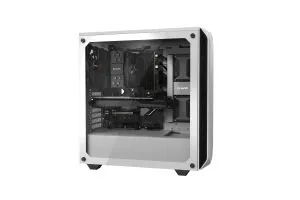 liniște! PURE BASE 500 Window White, ATX/M-ATX/Mini-ITX, 2x Pure Wings 2 140mm, 2x USB 3.2 Gen. 1, microfon + audio, capac superior interschimbabil, garanție 3 ani