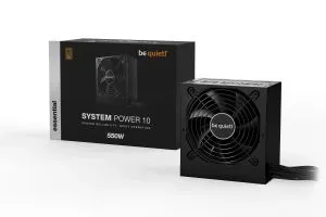 liniște! PUTEREA SISTEMULUI 10 550 W, 80 Plus Bronz, Ventilator de 120 mm controlat cu temperatură, Gestionare cabluri
