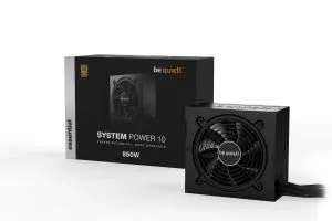 liniște! PUTEREA SISTEMULUI 10 850 W, 80 Plus Gold, ventilator de 120 mm optimizat pentru tăcere, management cablu, 5 ani garanție