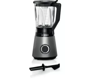 Blender Bosch MMB6172S Series 4, VitaPower Blender, 1200 W, Glass ThermoSafe jug 1.5 l, Two speed settings and pulse function, ProEdge stainless steel blades made in Solingen, Silver