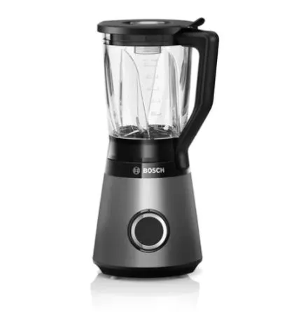 Blender Bosch MMB6172S Series 4, VitaPower Blender, 1200 W, Glass ThermoSafe jug 1.5 l, Two speed settings and pulse function, ProEdge stainless steel blades made in Solingen, Silver