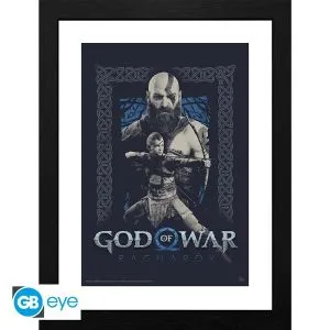 GBEYE GOD OF WAR - Imprimare înrămată „Kratos și Atreus” (30x40)