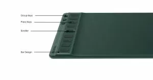 Tabletă grafică HUION Inspiroy 2 M, 5080 LPI, Verde
