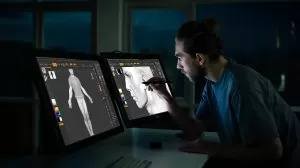 Tableta grafica HUION Kamvas Pro 24 GT2401, Neagra