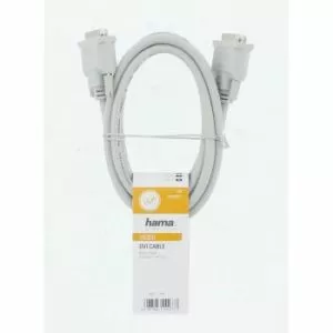 Cablu HAMA 200931, DVI tată - DVI tată, 1,5 m, Gri