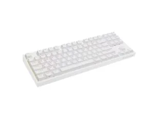 Keyboard Genesis Gaming Keyboard Thor 404 TKL White RGB Backlight US Layout Yellow Switch