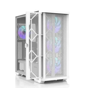 Zalman кутия Case EATX - Z10 DUO White - Mesh/Tempered Glass