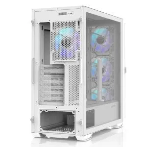 Zalman кутия Case EATX - Z10 DUO White - Mesh/Tempered Glass