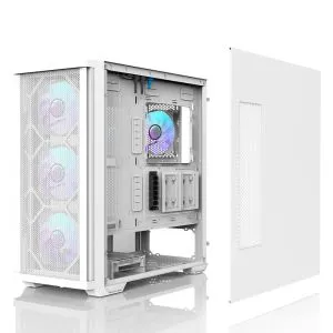 Zalman кутия Case EATX - Z10 DUO White - Mesh/Tempered Glass